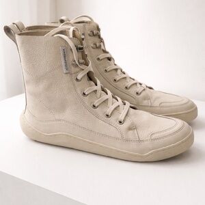 Vivobarefoot Gobi Leather Boots Women’s Size 10 (EU 41) limestone